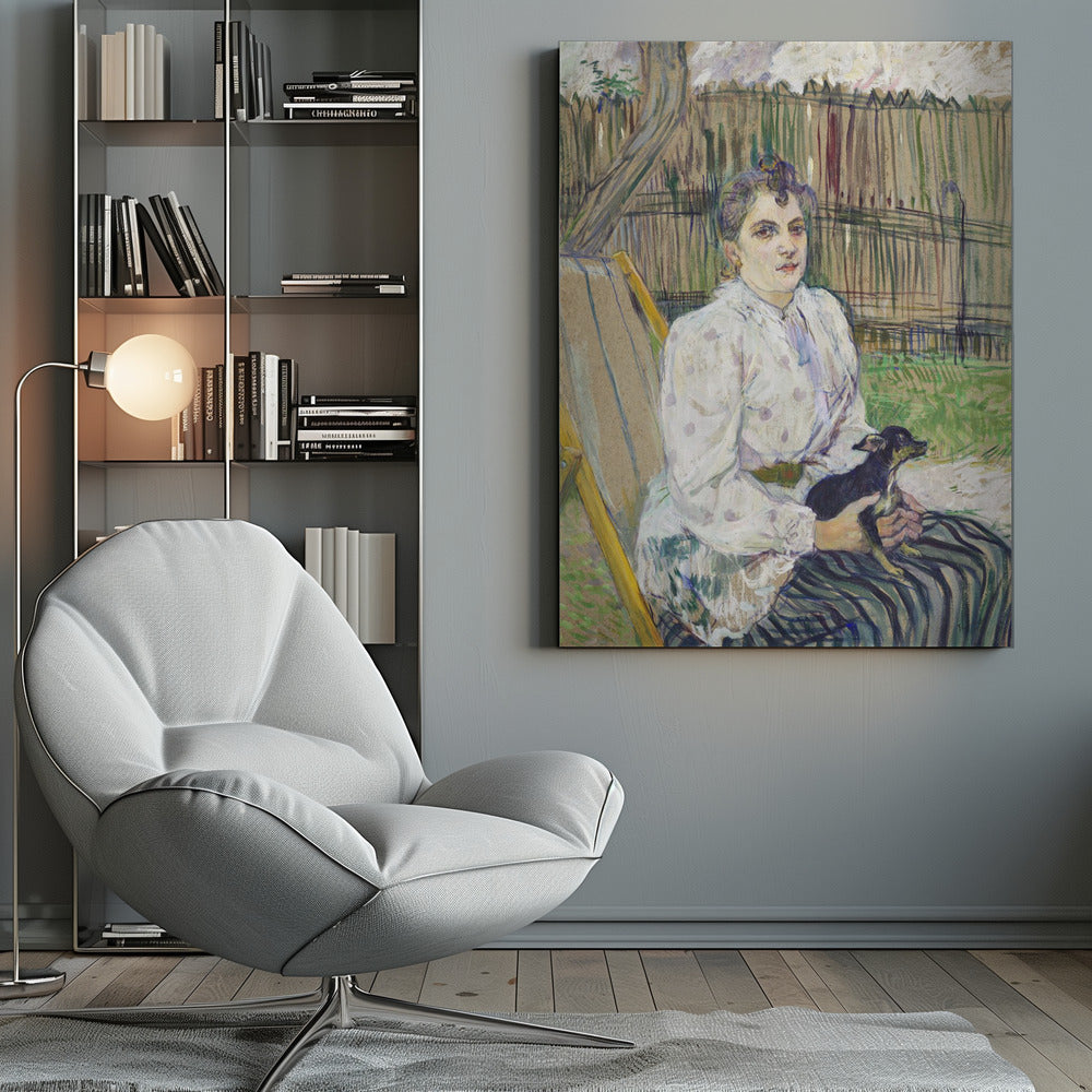 Lady With a Dog (1891) - Poster / Art Print