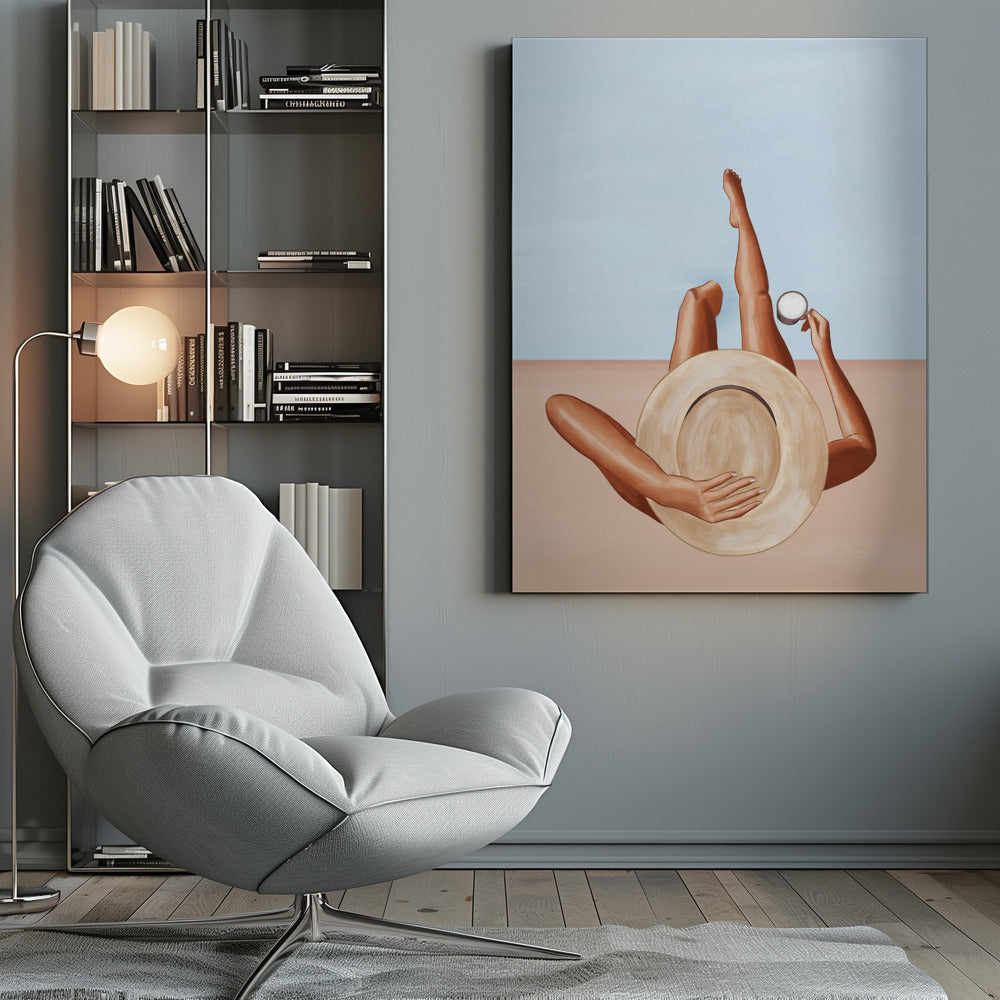 Poolside Girl - Poster / Art Print