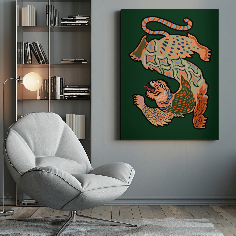 Asiantiger Green - Poster / Art Print