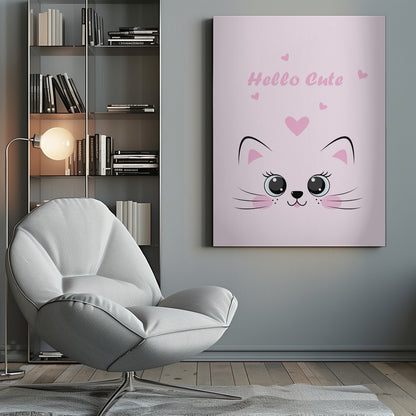 Pink Cat - Poster / Art Print