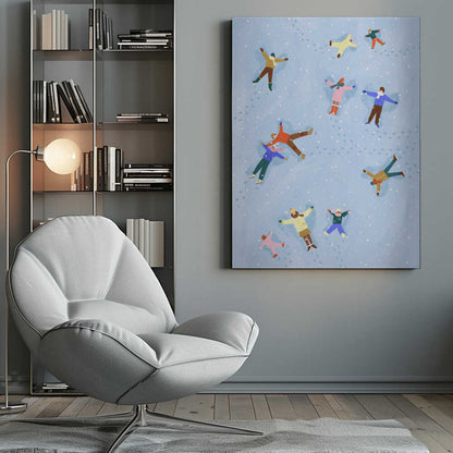 Snowy Angels Delight - Poster / Art Print