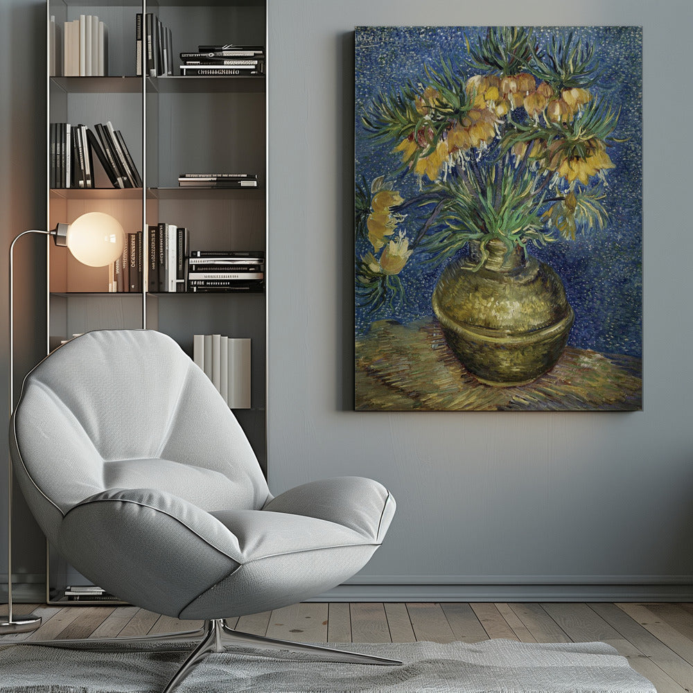 Vincent Van Gogh's Imperial Fritillaries In a Copper Vase (1887) - Poster / Art Print