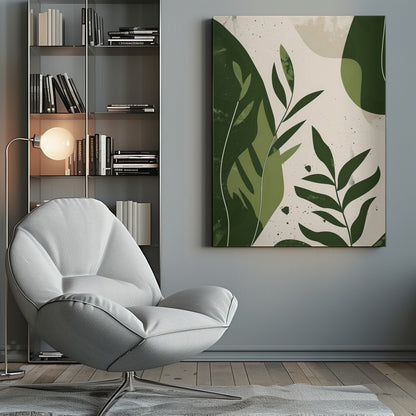 Green Abstract Leaves No 2 - Poster / Art Print