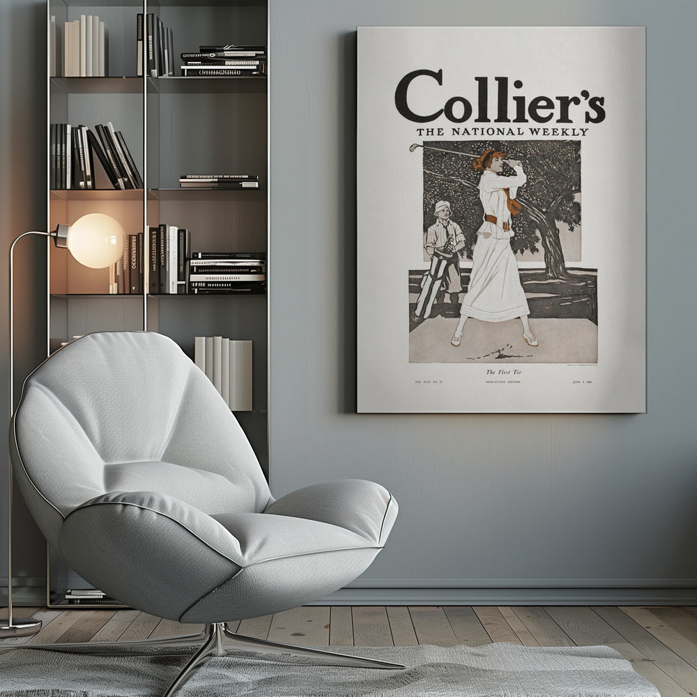 Collier's, the National Weekly, the First Tee (1912) - Poster / Art Print