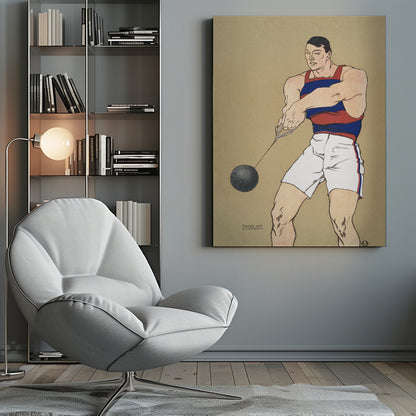 Hammer Throw (1908) - Poster / Art Print