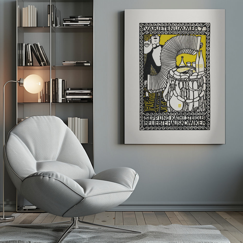 Sepp and Kathi Steidler, Popular House Comedians - Poster / Art Print