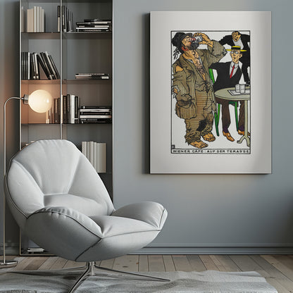 Viennese Café On the Terrace - Poster / Art Print