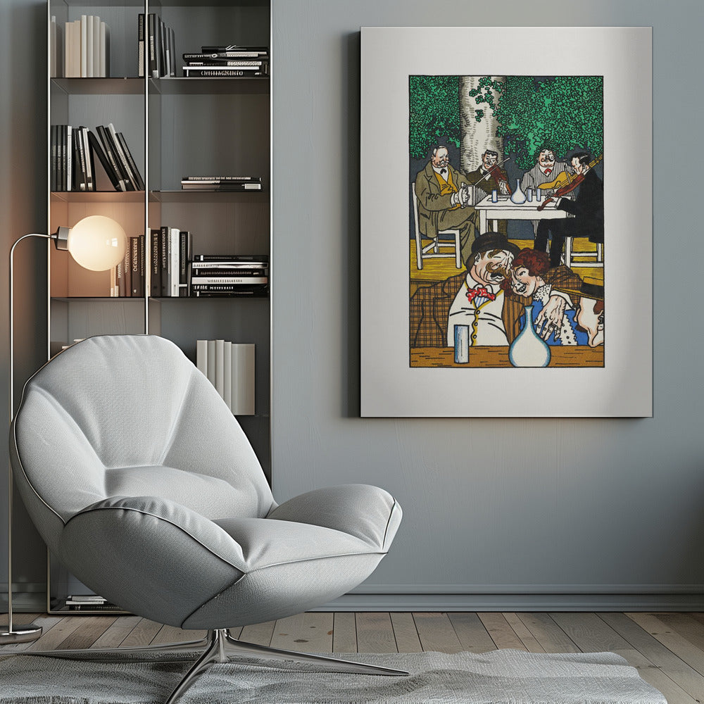At the Heuriger - Poster / Art Print