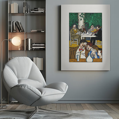 At the Heuriger - Poster / Art Print