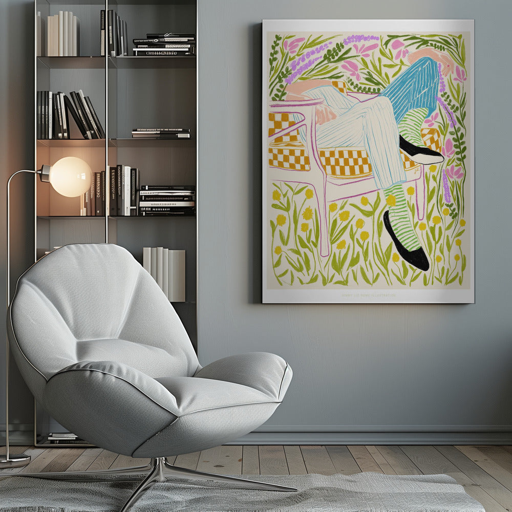 Quiet in the garden - Poster / Art Print