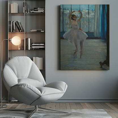 Dancer Posing for a Photographer - Poster / Art Print
