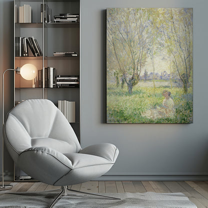 Woman Seated Under the Willows (1880) - Poster / Art Print