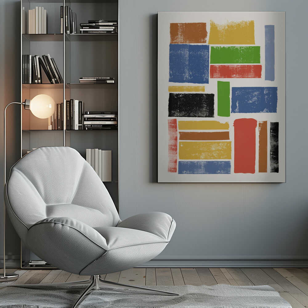 Color Block Harmony - Poster / Art Print