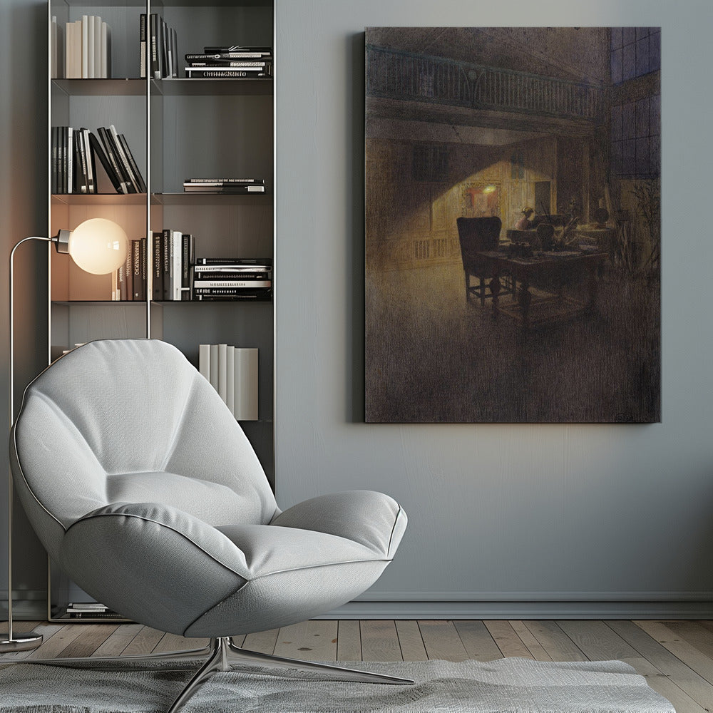 At the Piano - Poster / Art Print
