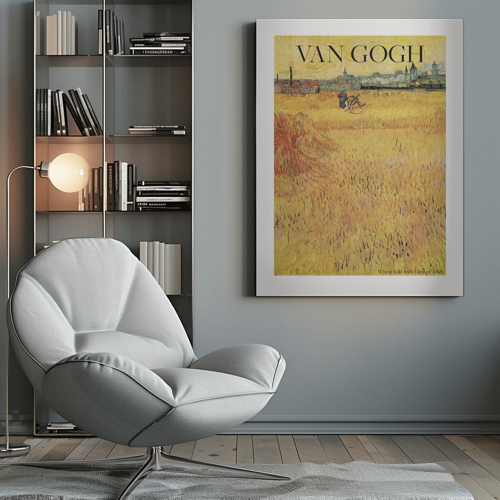 Wheat Field With View of Arles (1888) - Poster / Art Print