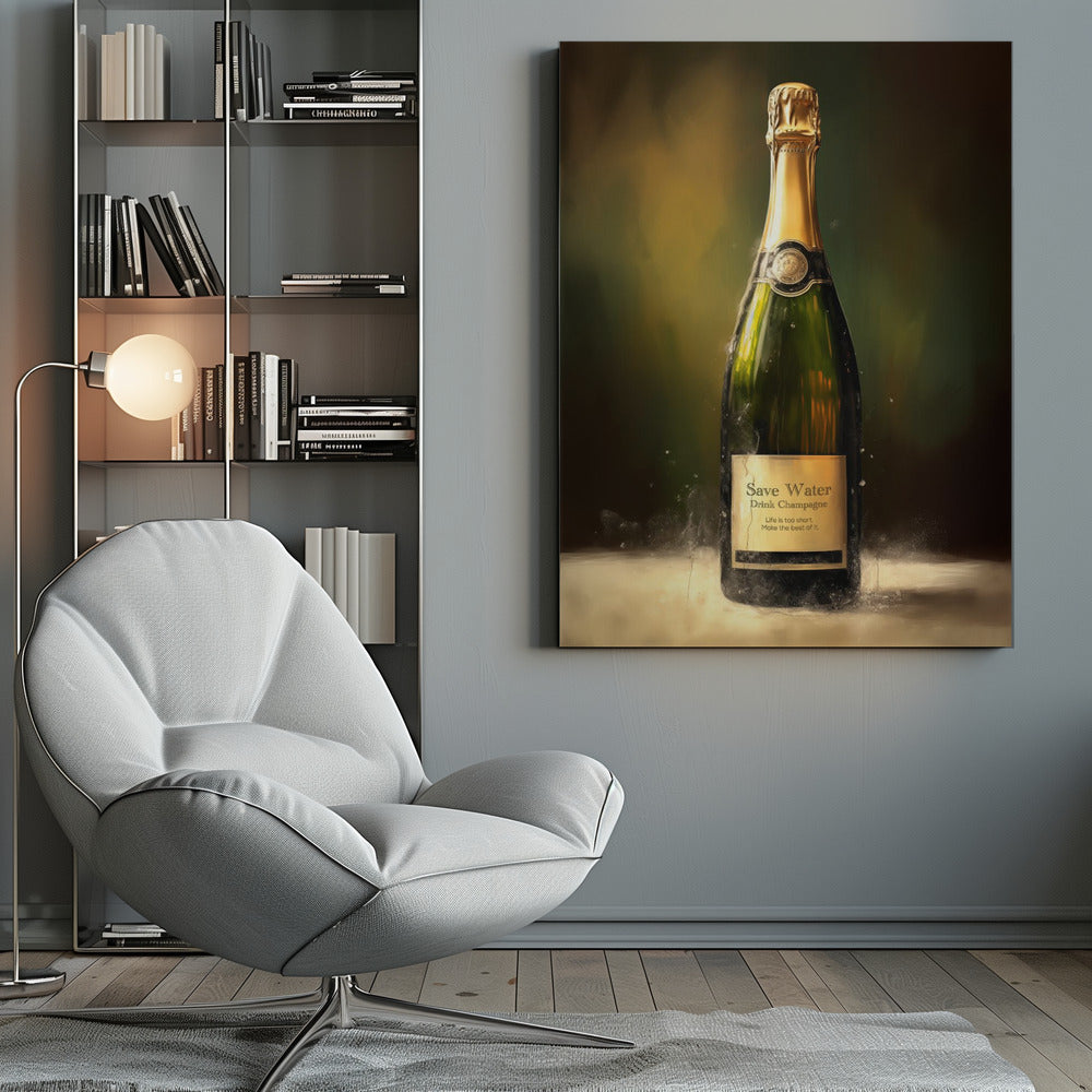 Drink Champagne - Poster / Art Print