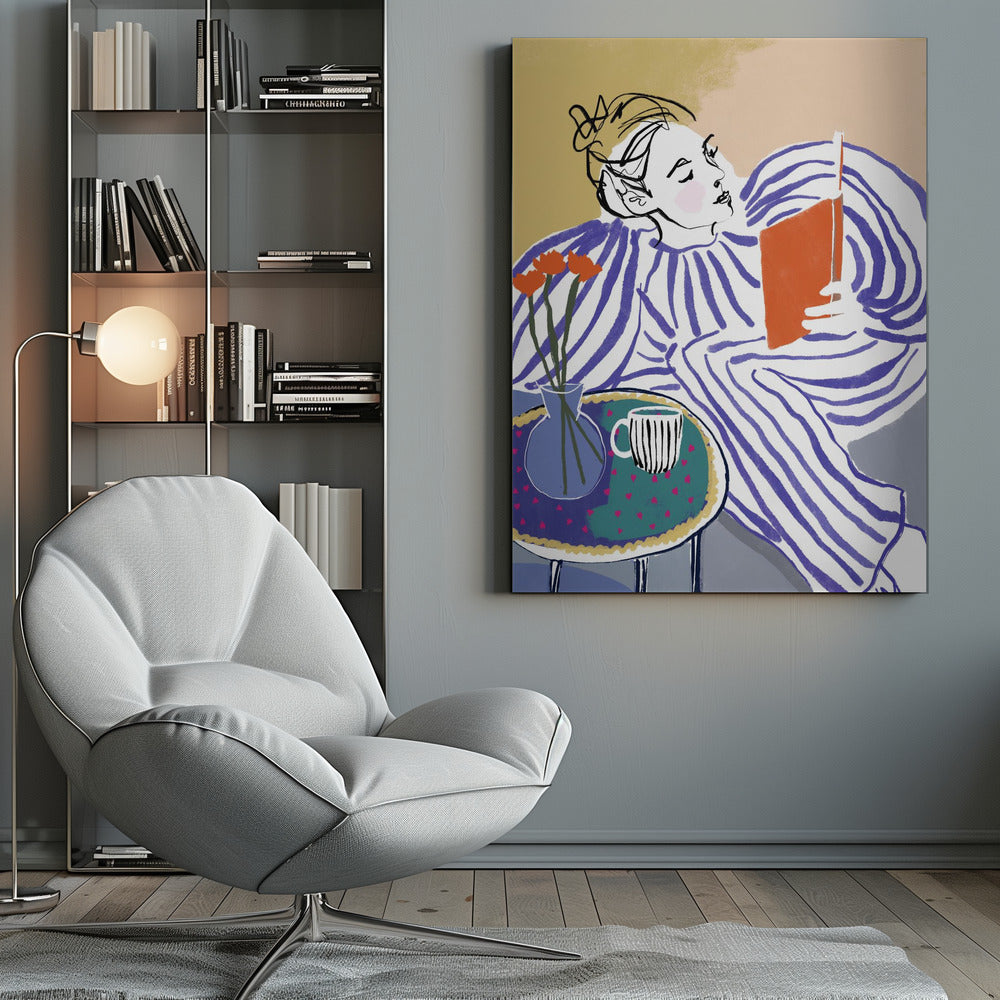 Cozy Reading Corner - Poster / Art Print