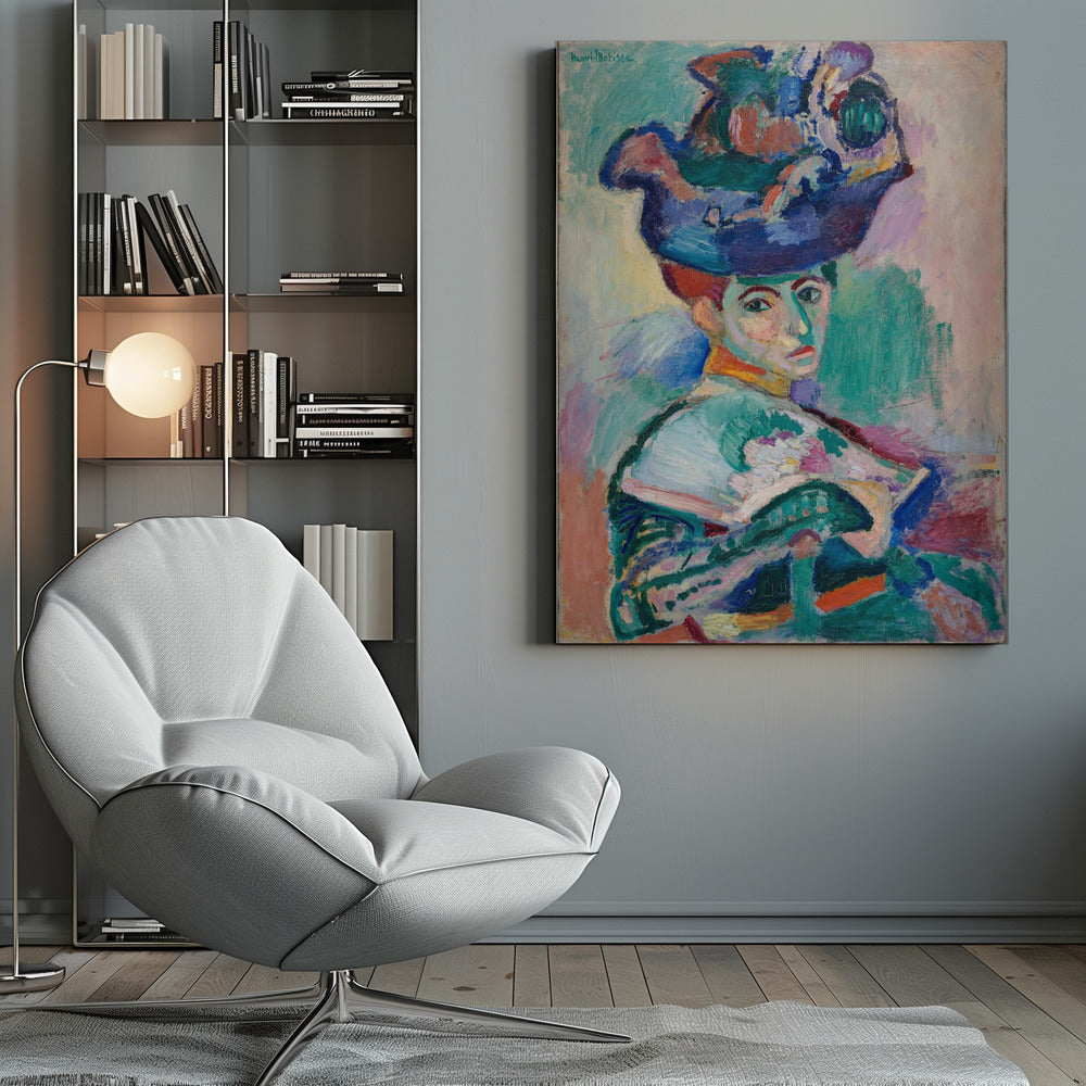 Woman With Hat - Poster / Art Print