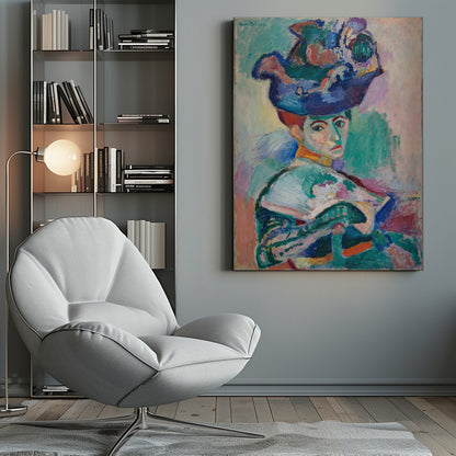 Woman With Hat - Poster / Art Print