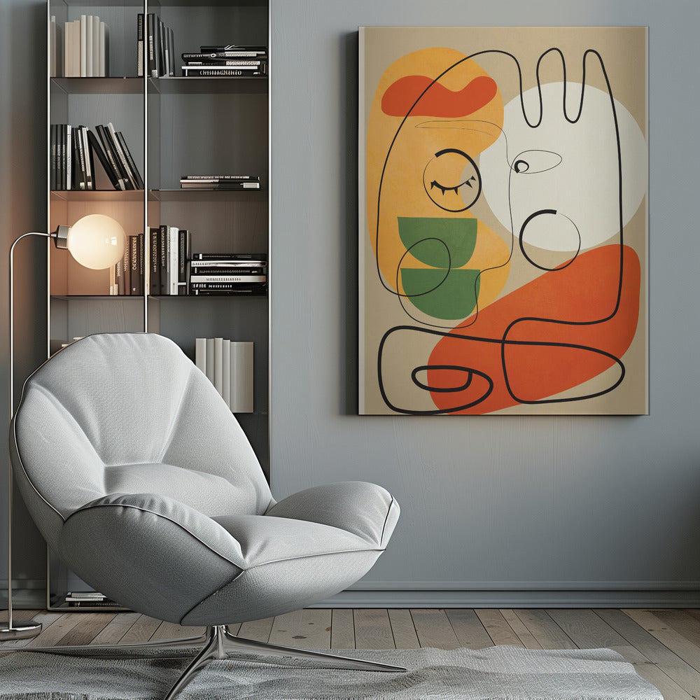 Very Abstract Colorful Portrait - Poster / Art Print