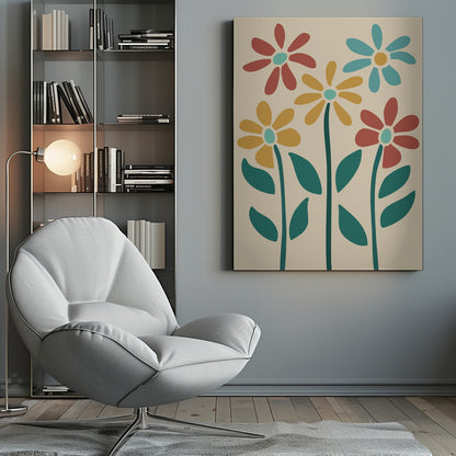Boho Flowers Series No 3 - Poster / Art Print
