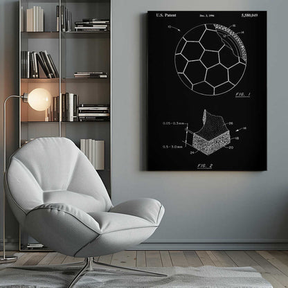 Soccer Ball Patent 1996 - Poster / Art Print