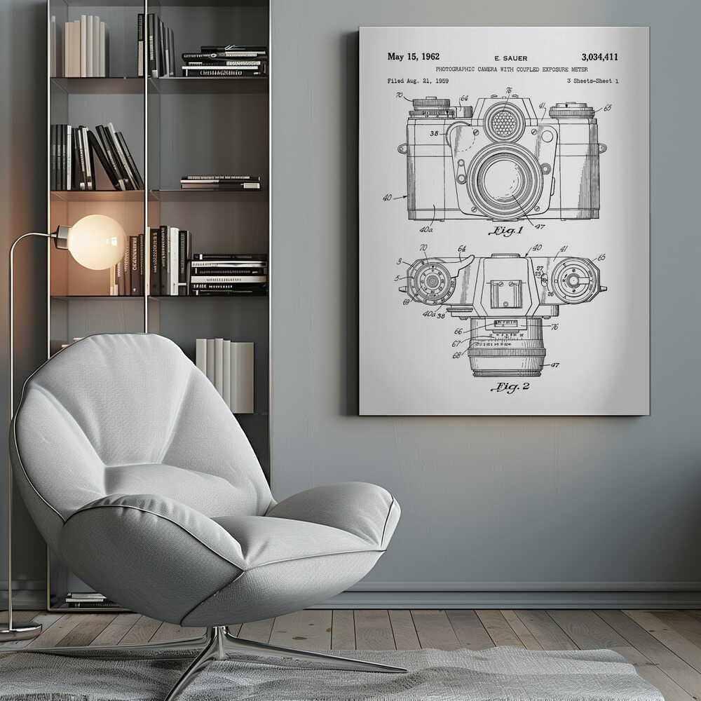 Camera Patent 1962 - Poster / Art Print