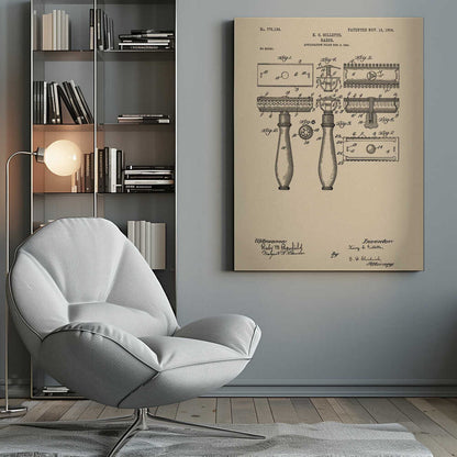 Razor Patent 1904 - Poster / Art Print
