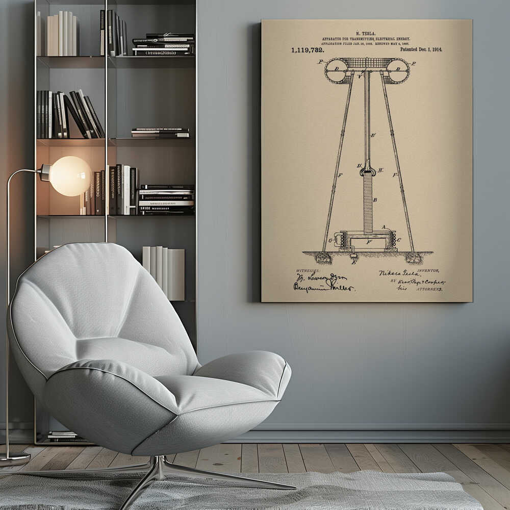 Transmitter Patent 1914 - Poster / Art Print