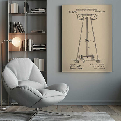 Transmitter Patent 1914 - Poster / Art Print