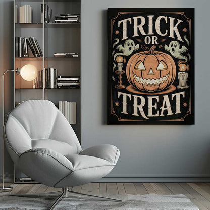 Halloween Trick or Treat - Poster / Art Print