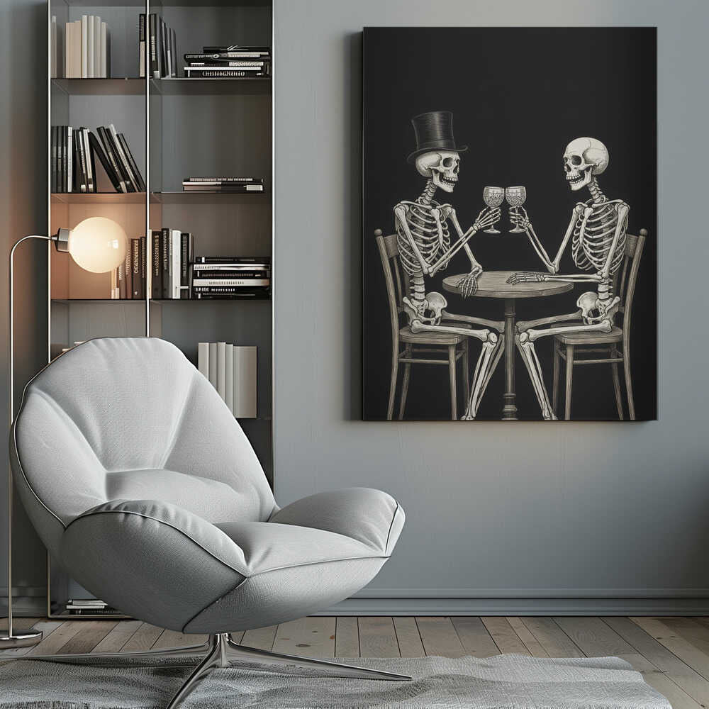Celebrating Skeletons - Poster / Art Print