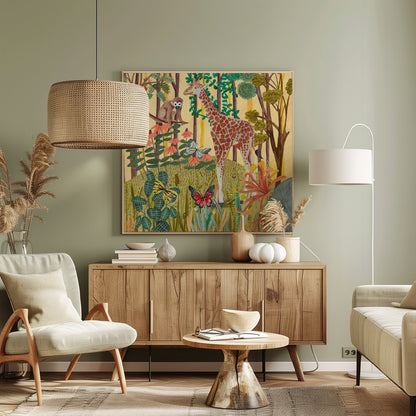 Giraffe in nature - Poster / Art Print