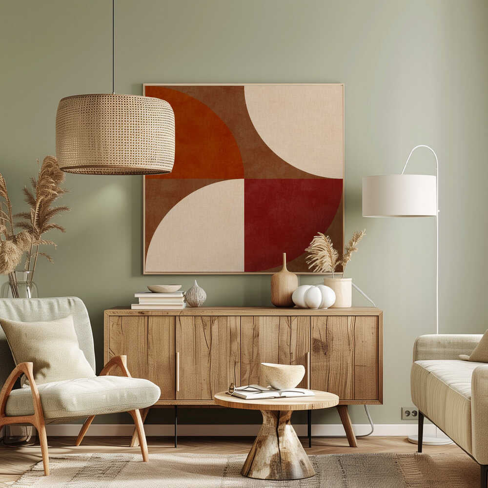 Autumn Mid Century Earthy 13 - Poster / Art Print