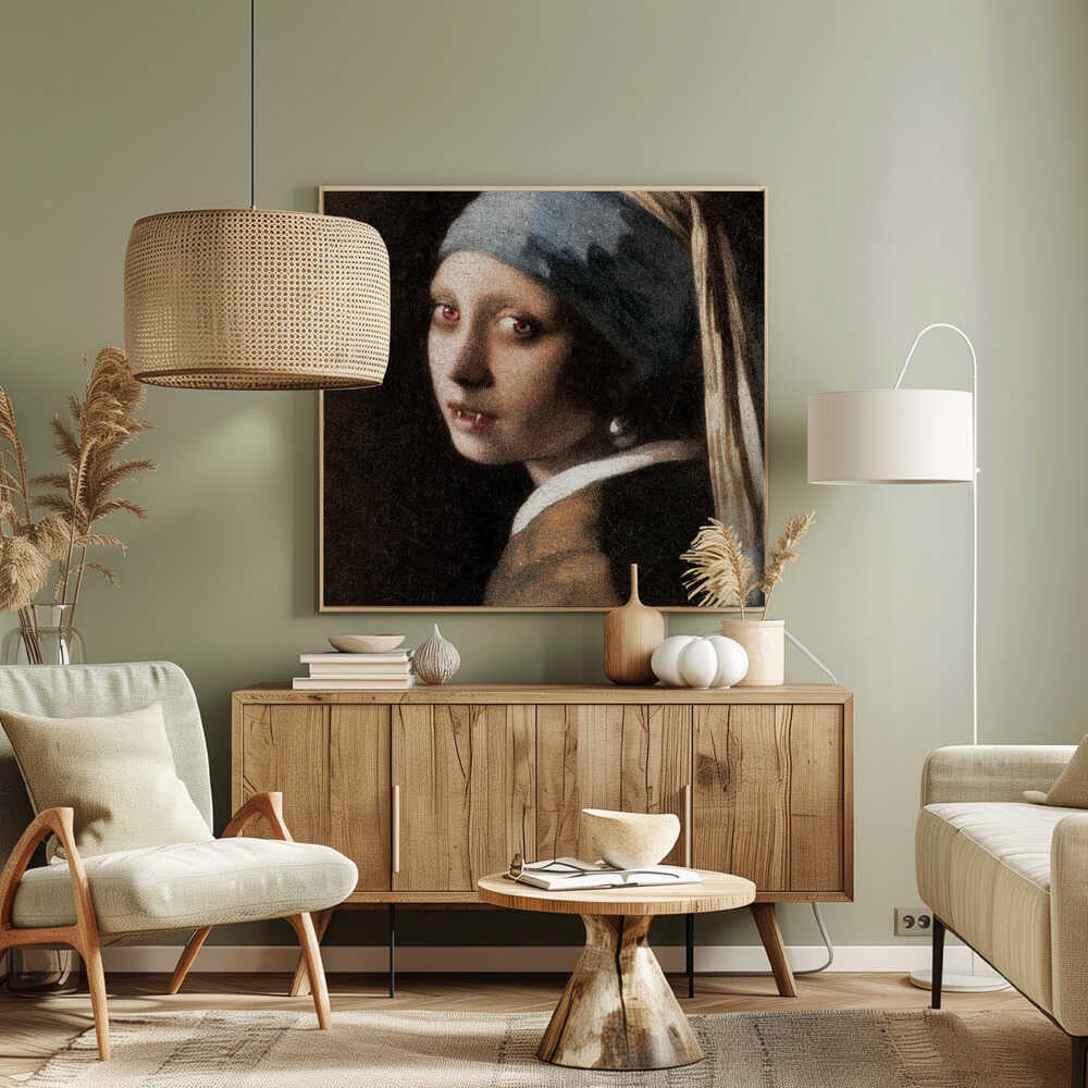 Girl With Pearl   the Undead Edition - Poster / Art Print