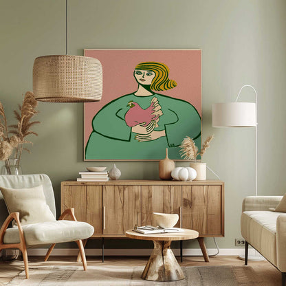 Chicken lady - Poster / Art Print