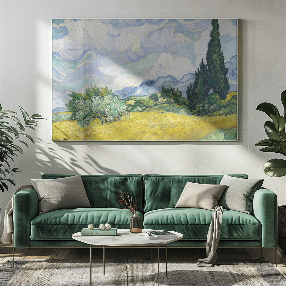 Wheat Field With Cypresses - Poster / Art Print