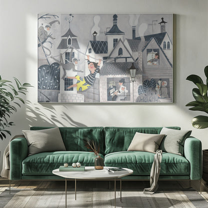 Exploring the big wide world - Poster / Art Print