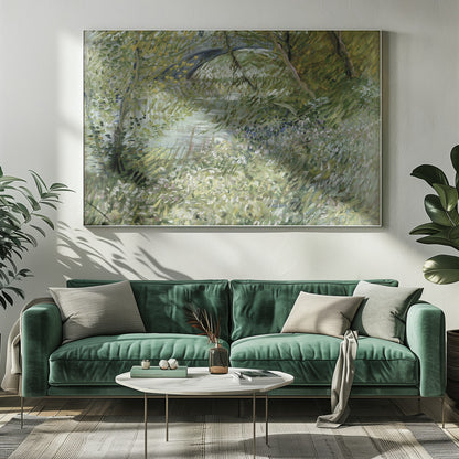 Vincent Van Gogh's River Bank In Springtime (1887) - Poster / Art Print