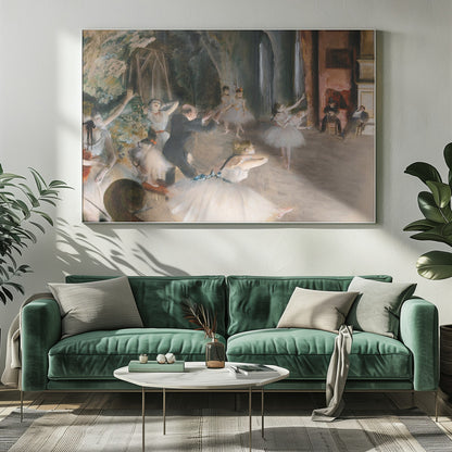 The Rehearsal Onstage - Poster / Art Print