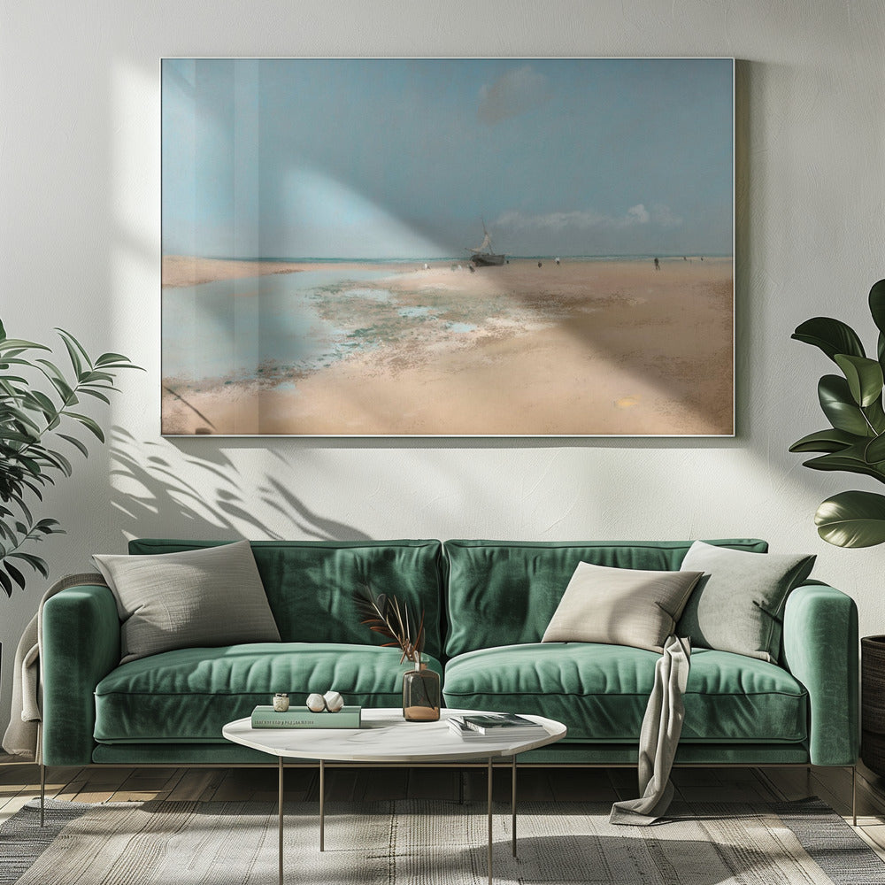 Beach At Low Tide - Poster / Art Print