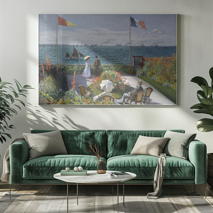 Garden At Sainte Adresse By Claude Monet - Poster / Art Print