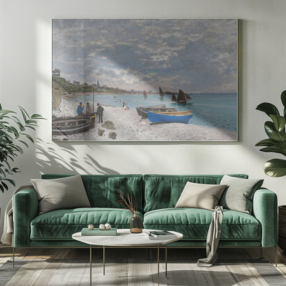 The Beach At Sainte Adresse (1867) - Poster / Art Print
