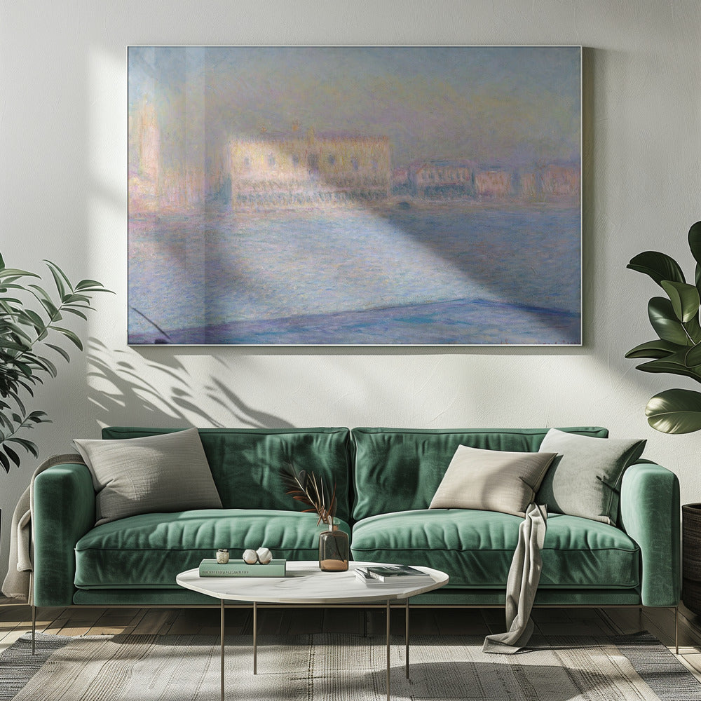 The Doge's Palace Seen From San Giorgio Maggiore (1908) By Claude Monet - Poster / Art Print