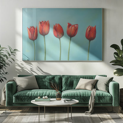 Five Tulips - Poster / Art Print