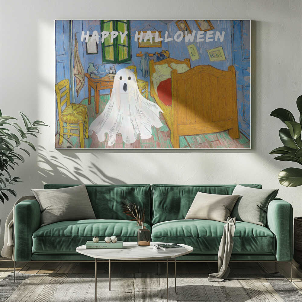 Happy Halloween Van Gogh Collage - Poster / Art Print