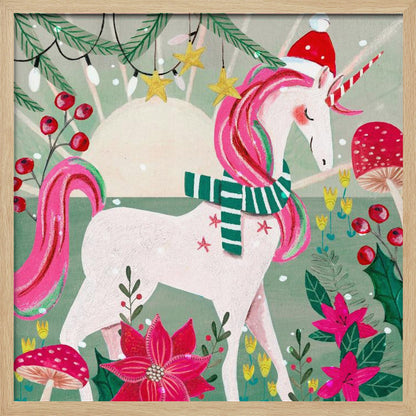 Christmas Unicorn - Poster / Art Print