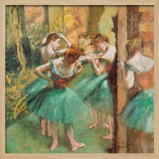 Dancers, Pink and Green - Poster / Art Print