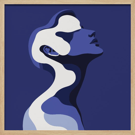 Human In Blue - Poster / Art Print