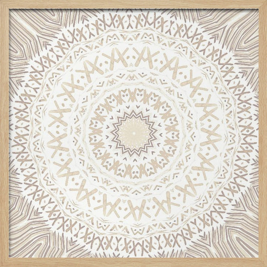 Festival Summer Beige Mandala - Poster / Art Print